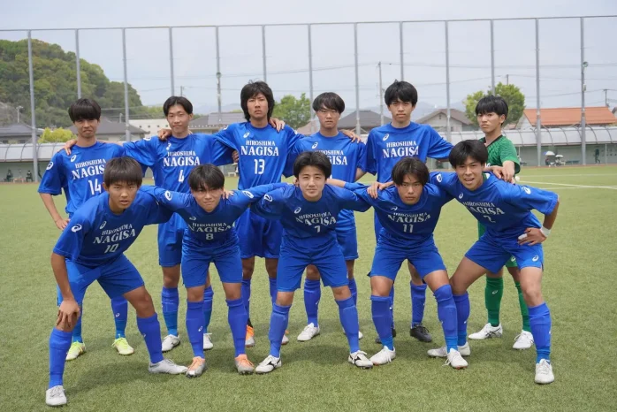 【サッカー部】第76回広島県高等学校総合体育大会　サッカー男子の部広島地区予選（広島なぎさ高等学校）　