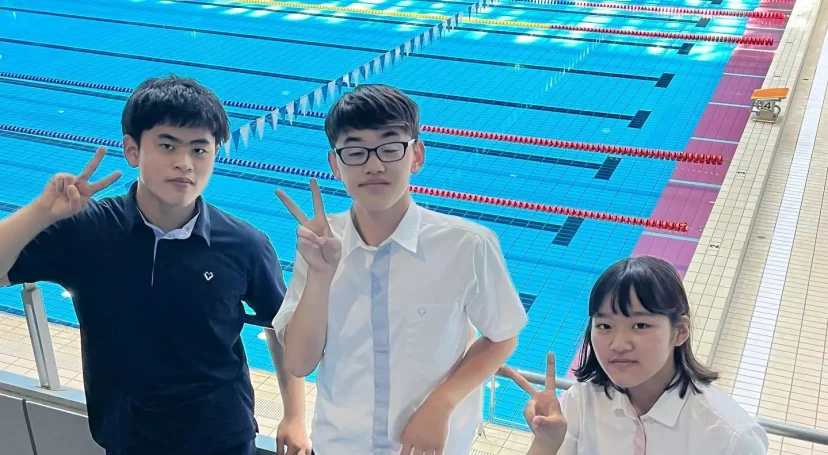 【水泳部　競泳】広島市中学校水泳競技選手権大会（広島なぎさ中学校）