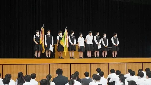 【クラブ活動】クラブ活動の表彰伝達（広島翔洋高等学校）