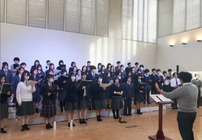 【中高合唱部】合同練習＆合同演奏（広島なぎさ中学校・高等学校）
