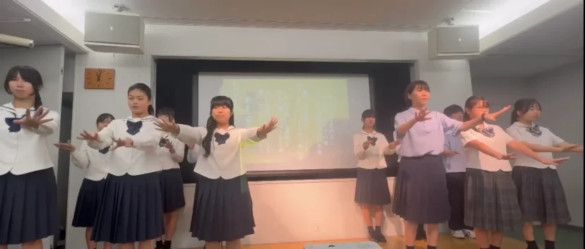 【手話部】平和学習会　第29回原爆慰霊碑巡り（広島国際学院中学校・高等学校）